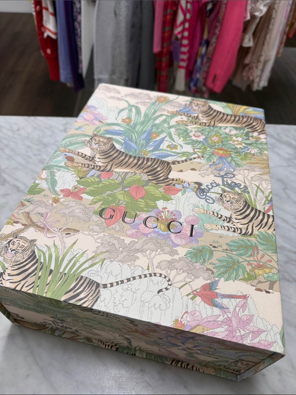 Gucci "Year of The Tiger" EMPTY Side Close Box for Storage/Shoes/Handbag